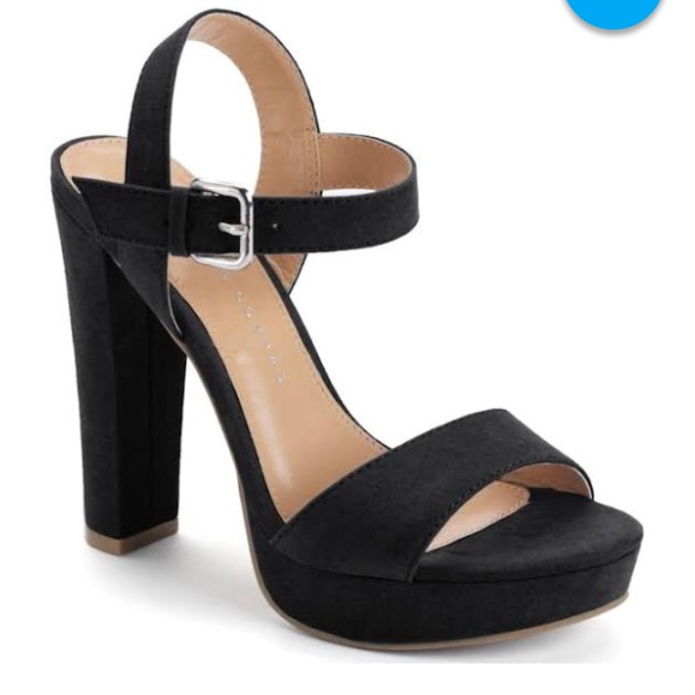 LC Lauren Conrad Black Sexy Heels